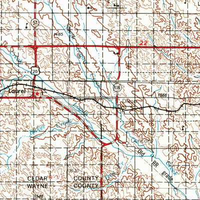 United States Geological Survey Sioux City, IA-NE-SD (1955, 250000-Scale) digital map