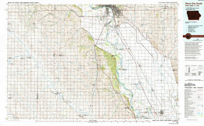 United States Geological Survey Sioux City South, IA-NE-SD (1986, 100000-Scale) digital map