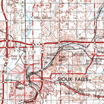 United States Geological Survey Sioux Falls, SD-IA-MN (1955, 250000-Scale) digital map