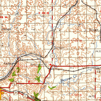 United States Geological Survey Sioux Falls, SD-IA-MN (1958, 250000-Scale) digital map