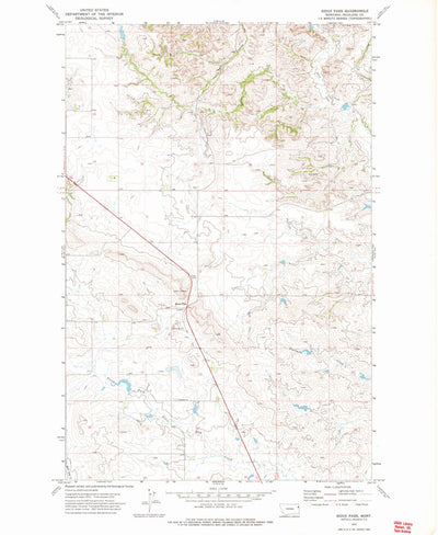 United States Geological Survey Sioux Pass, MT (1972, 24000-Scale) digital map