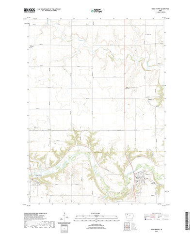 United States Geological Survey Sioux Rapids, IA (2022, 24000-Scale) digital map