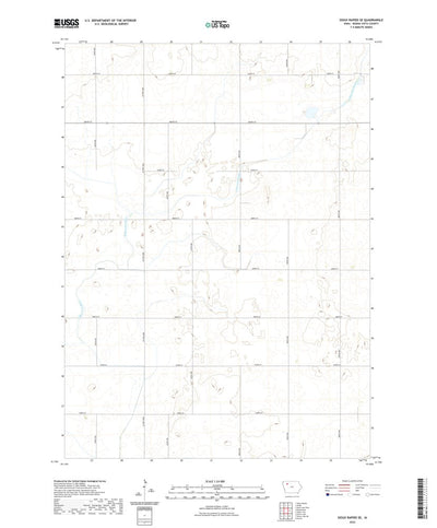 United States Geological Survey Sioux Rapids SE, IA (2022, 24000-Scale) digital map