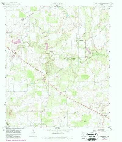 United States Geological Survey Sipe Springs, TX (1966, 24000-Scale) digital map