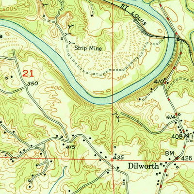 United States Geological Survey Sipsey, AL (1951, 24000-Scale) digital map