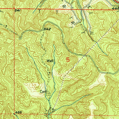 United States Geological Survey Sipsey, AL (1951, 24000-Scale) digital map