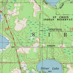 United States Geological Survey Siren East, WI (1982, 24000-Scale) digital map