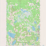 United States Geological Survey Siren West, WI (1982, 24000-Scale) digital map