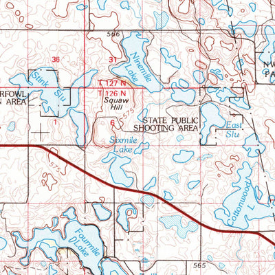 United States Geological Survey Sisseton, SD-ND (1979, 100000-Scale) digital map