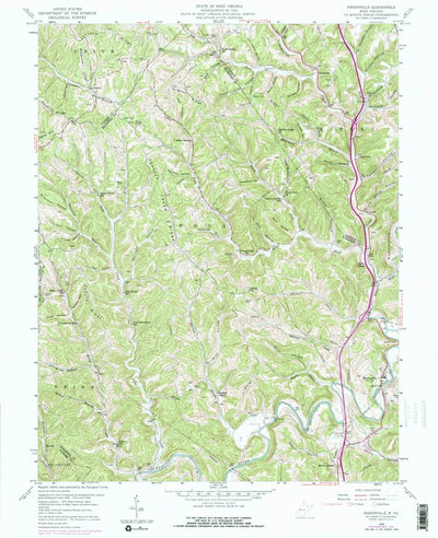 United States Geological Survey Sissonville, WV (1958, 24000-Scale) digital map