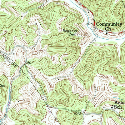 United States Geological Survey Sissonville, WV (1958, 24000-Scale) digital map