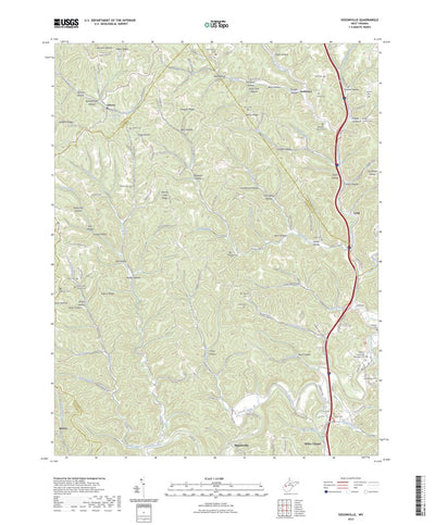 United States Geological Survey Sissonville, WV (2023, 24000-Scale) digital map