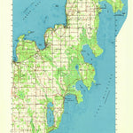 United States Geological Survey Sister Bay, WI (1960, 62500-Scale) digital map