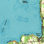 United States Geological Survey Sister Bay, WI (1960, 62500-Scale) digital map
