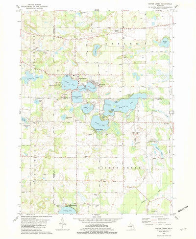 United States Geological Survey Sister Lakes, MI (1981, 24000-Scale) digital map