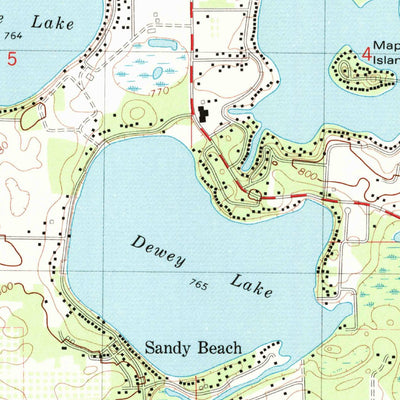 United States Geological Survey Sister Lakes, MI (1981, 24000-Scale) digital map