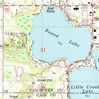 United States Geological Survey Sister Lakes, MI (1981, 24000-Scale) digital map