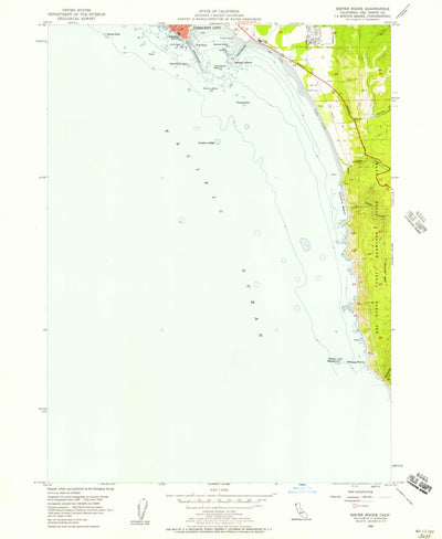 United States Geological Survey Sister Rocks, CA (1956, 24000-Scale) digital map