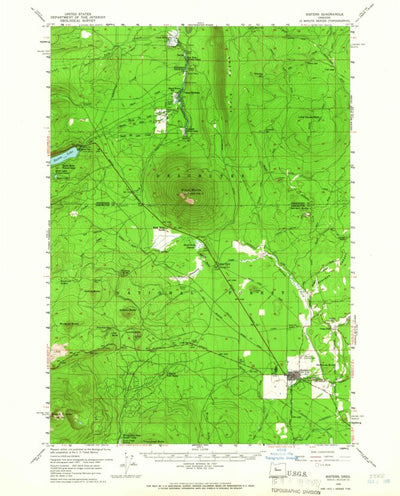 United States Geological Survey Sisters, OR (1959, 62500-Scale) digital map