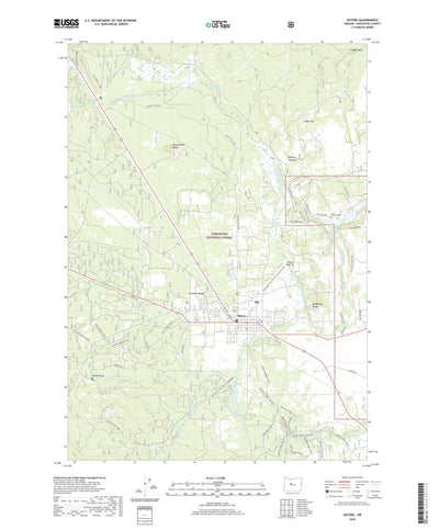 United States Geological Survey Sisters, OR (2020, 24000-Scale) digital map