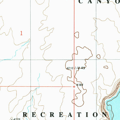 United States Geological Survey Sit Down Bench, UT (1985, 24000-Scale) digital map