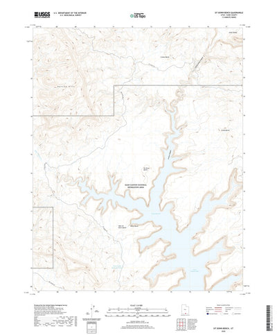United States Geological Survey Sit Down Bench, UT (2020, 24000-Scale) digital map