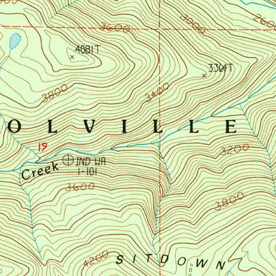 United States Geological Survey Sitdown Mountain, WA (1985, 24000-Scale) digital map
