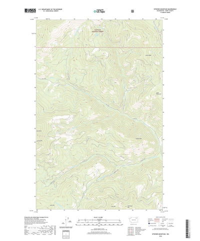 United States Geological Survey Sitdown Mountain, WA (2020, 24000-Scale) digital map