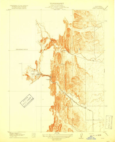 United States Geological Survey Sites, CA (1917, 31680-Scale) digital map
