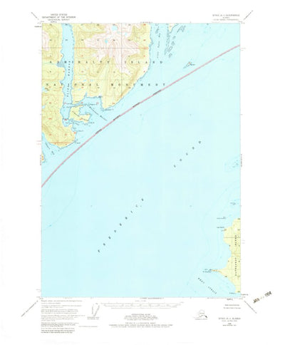 United States Geological Survey Sitka A-1, AK (1948, 63360-Scale) digital map