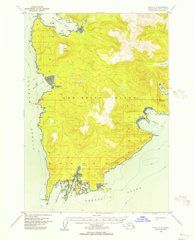 United States Geological Survey Sitka A-2, AK (1948, 63360-Scale) digital map