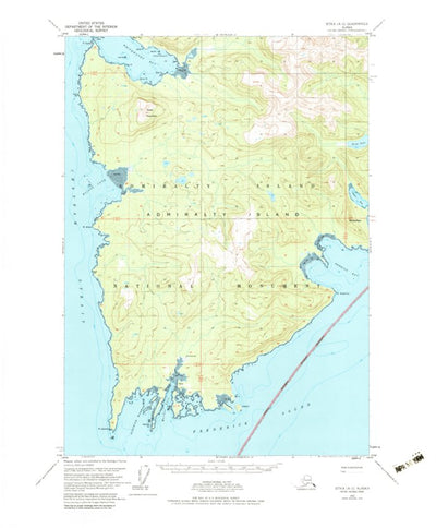 United States Geological Survey Sitka A-2, AK (1951, 63360-Scale) digital map