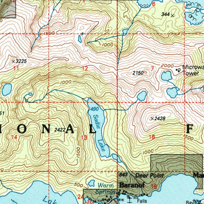 United States Geological Survey Sitka A-3, AK (1996, 63360-Scale) digital map
