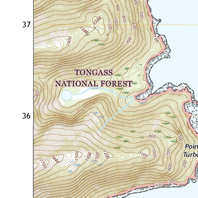 United States Geological Survey Sitka A-3 NE, AK (2017, 25000-Scale) digital map