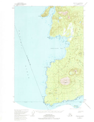 United States Geological Survey Sitka A-6, AK (1951, 63360-Scale) digital map