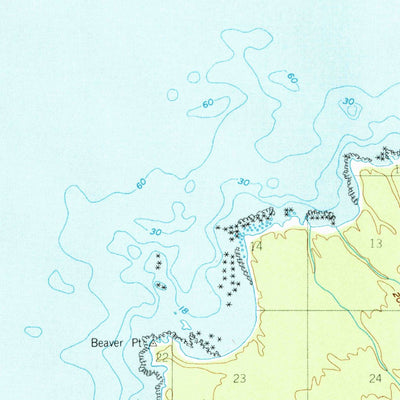United States Geological Survey Sitka A-6, AK (1951, 63360-Scale) digital map