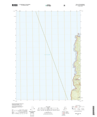 United States Geological Survey Sitka A-6 SW, AK (2021, 25000-Scale) digital map