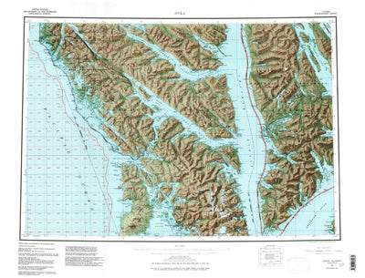 United States Geological Survey Sitka, AK (1951, 250000-Scale) digital map