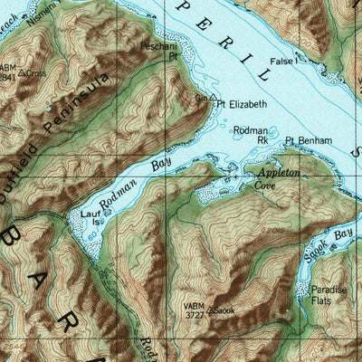 United States Geological Survey Sitka, AK (1951, 250000-Scale) digital map