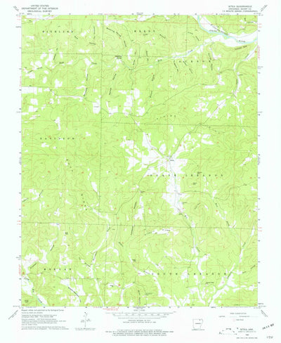 United States Geological Survey Sitka, AR (1968, 24000-Scale) digital map