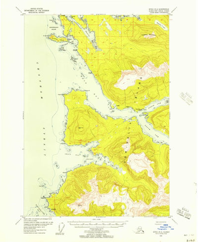United States Geological Survey Sitka B-2, AK (1948, 63360-Scale) digital map