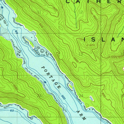 United States Geological Survey Sitka B-3, AK (1951, 63360-Scale) digital map