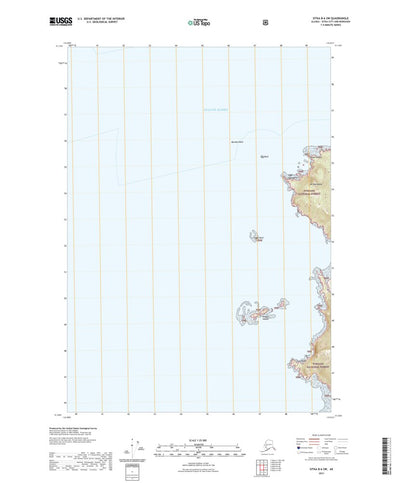 United States Geological Survey Sitka B-6 SW, AK (2021, 25000-Scale) digital map