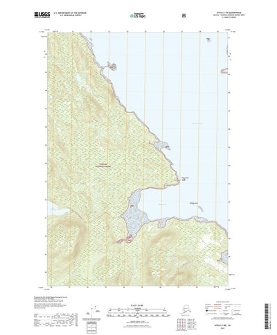 United States Geological Survey Sitka C-1 NE, AK (2021, 25000-Scale) digital map