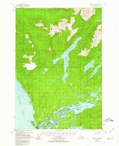 United States Geological Survey Sitka C-2, AK (1948, 63360-Scale) digital map