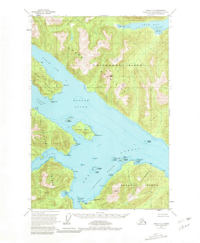 United States Geological Survey Sitka C-5, AK (1951, 63360-Scale) digital map