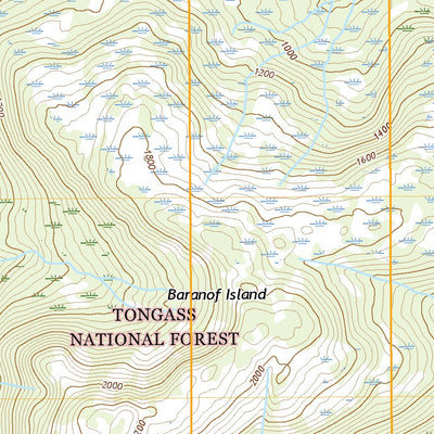 United States Geological Survey Sitka C-5 SE, AK (2021, 25000-Scale) digital map