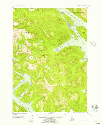 United States Geological Survey Sitka C-6, AK (1948, 63360-Scale) digital map