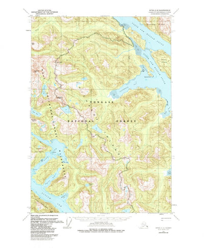 United States Geological Survey Sitka C-6, AK (1951, 63360-Scale) digital map