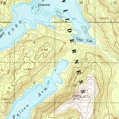 United States Geological Survey Sitka C-6, AK (1951, 63360-Scale) digital map